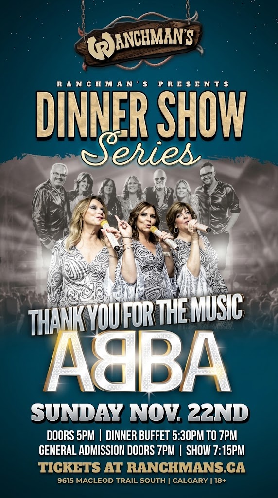 ABBA Tribute Show - November 22 at Ranchman's